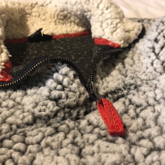 Women’s Fuzzy Sherpa Pullover Quarter Zip - Picture 3 of 3